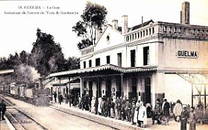 1163- Guelma - La Gare - Arrivee du Train de Constantine
